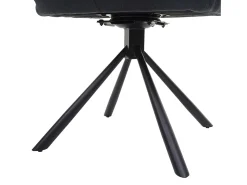 Silla de comedor giratoria MCW-H71, gris oscuro