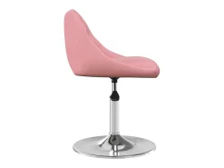 Silla de comedor giratoria 6 unidades terciopelo rosa