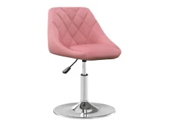 Silla de comedor giratoria 6 unidades terciopelo rosa