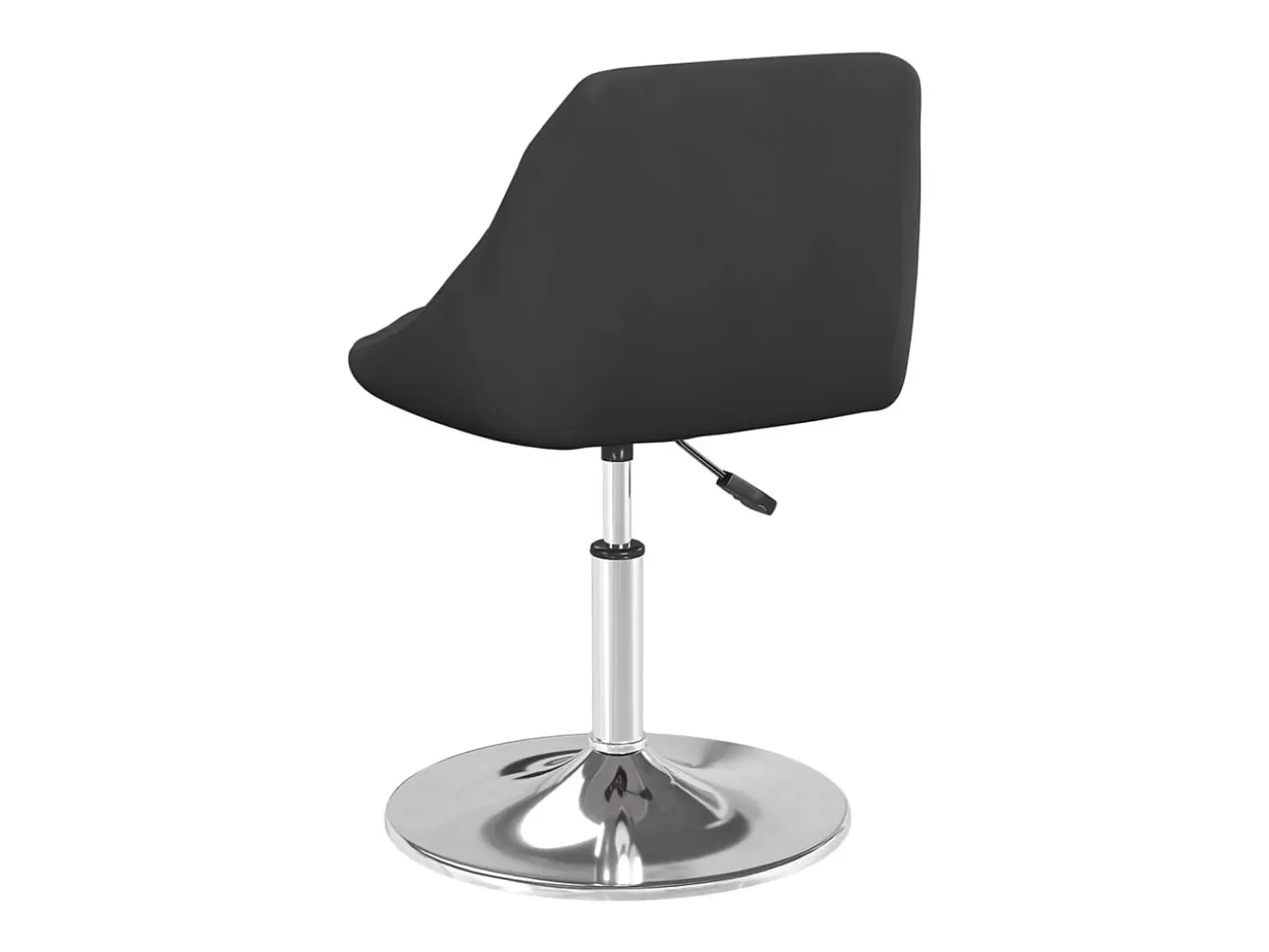 Silla de comedor giratoria 6 unidades terciopelo negro