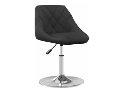 Silla de comedor giratoria 6 unidades terciopelo negro