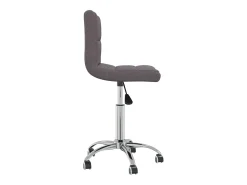 Silla de comedor giratoria tela gris topo