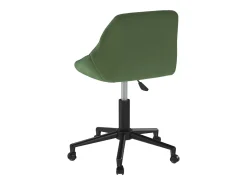Silla de comedor giratoria de terciopelo verde oscuro