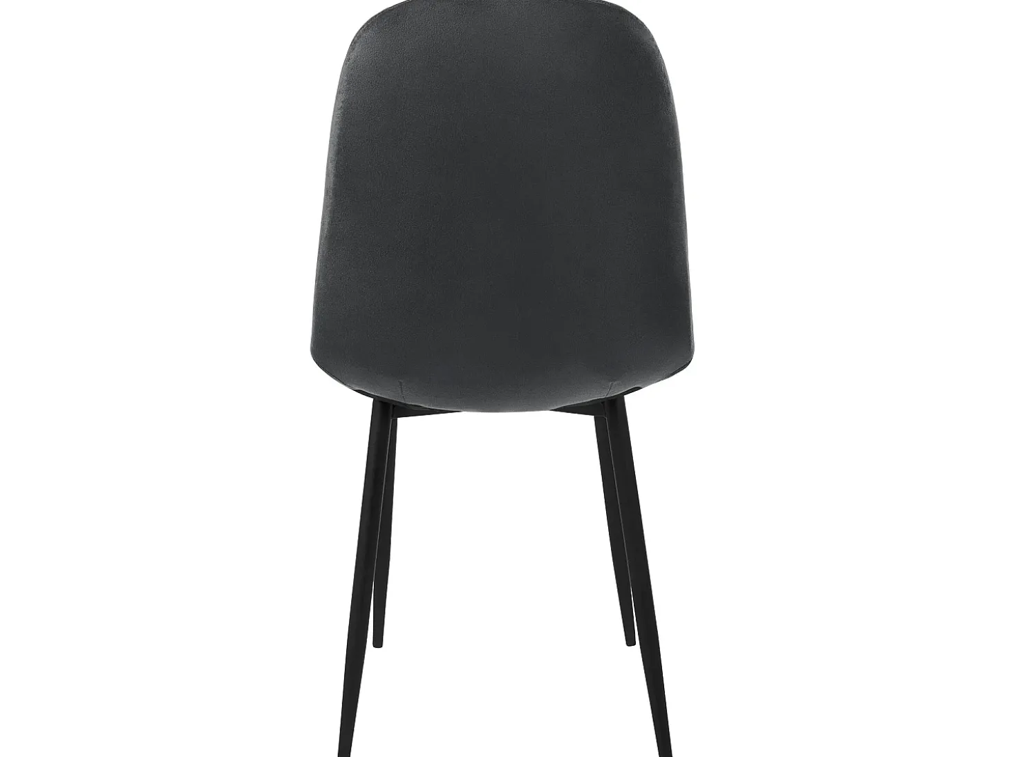 Silla de comedor juego de 4 tapizado de terciopelo antracita con patas de metal incl. material de montaje ML-Design