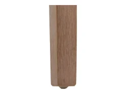 Silla de comedor Littau bouclé (juego de 6), crema, patas color natural