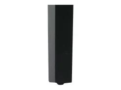 Silla de comedor Littau Cord (set de 2), gris oscuro, patas oscuras
