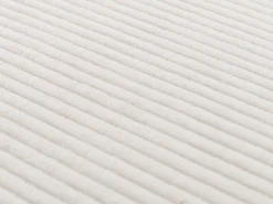 Silla de comedor Littau Cord (set de 4), crema, patas oscuras