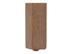 Silla de comedor Littau de chenilla (set de 2), gris oscuro, patas color natural