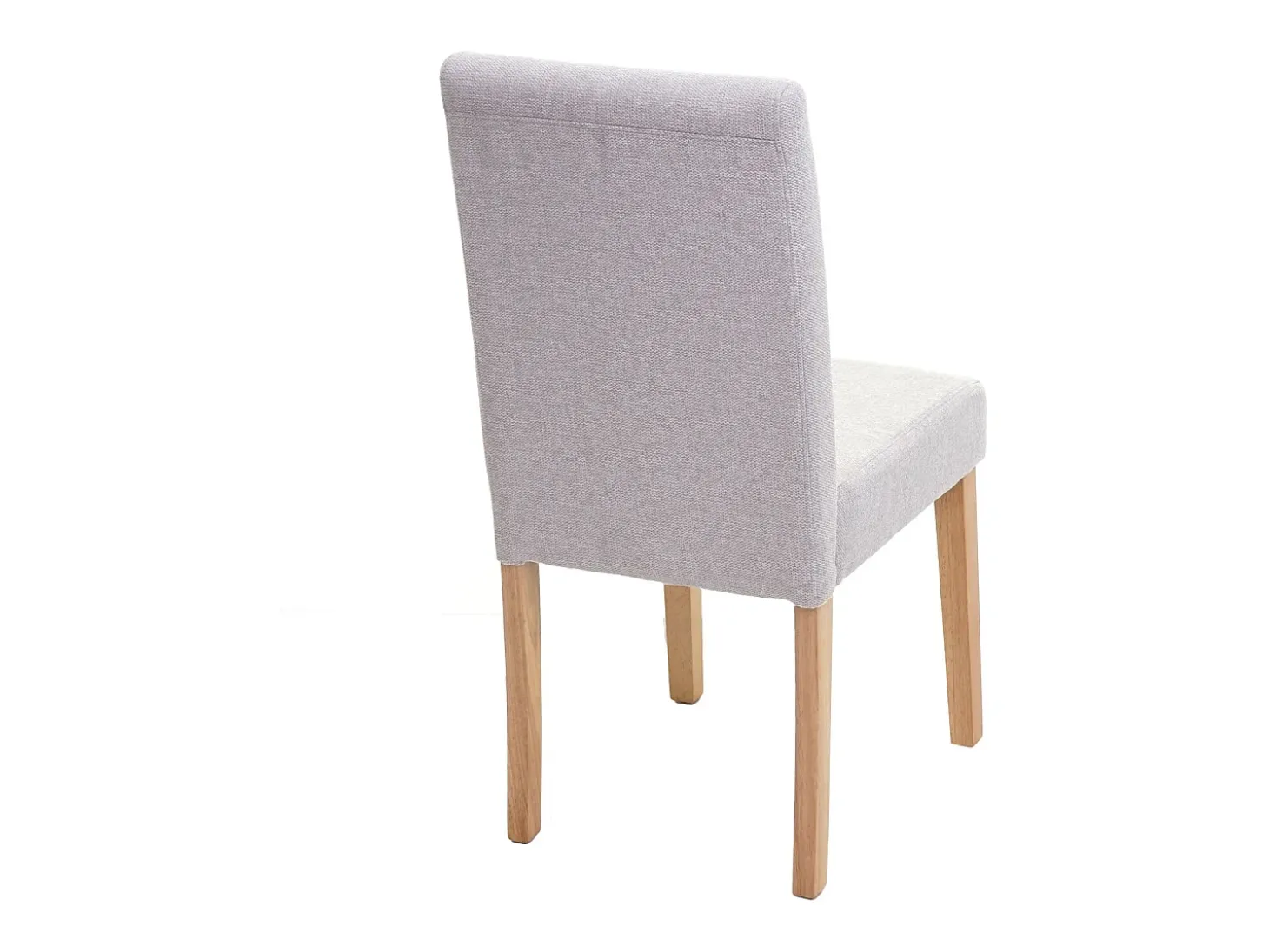 Silla de comedor Littau lettering, crema-beige, patas claras