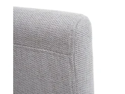 Silla de comedor Littau lettering, crema-beige, patas claras