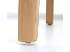 Silla de comedor Littau piel sintética lote de 2, polipiel, gris mate, patas claras
