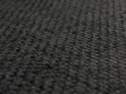 Silla de comedor Littau (set de 2), textil, negro, patas claras