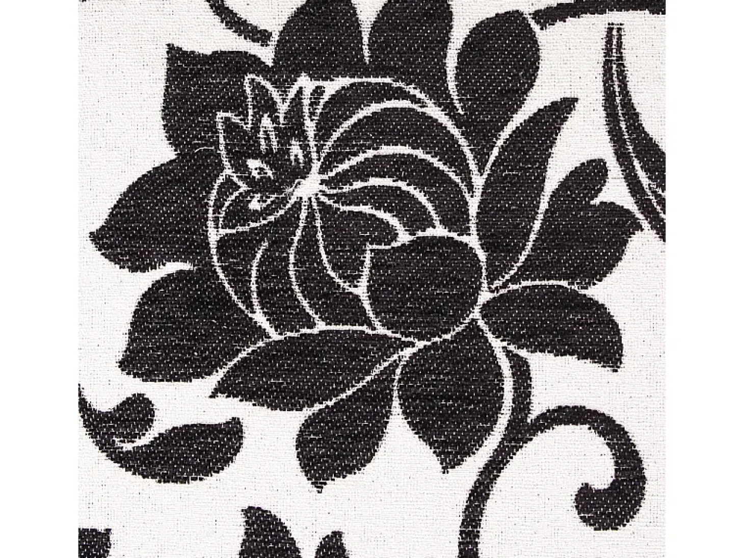 Silla de comedor Littau script (set de 4), textil, jacquard, patas oscuras
