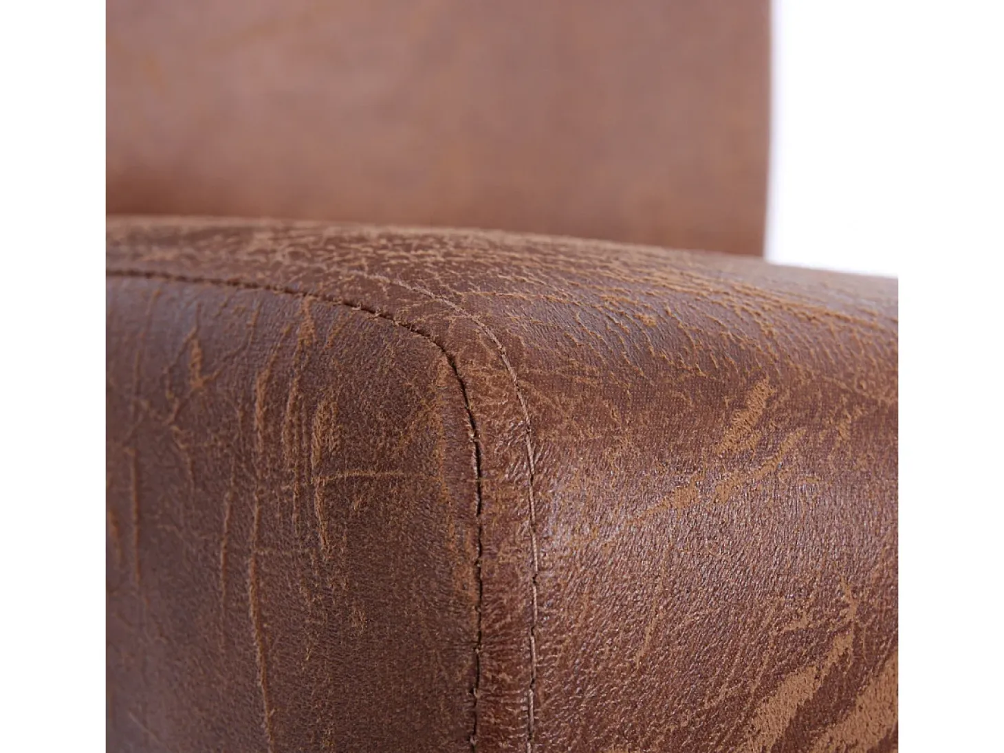 Silla de comedor Littau (set de 4), textil, imitación de ante, patas claras