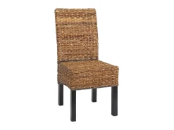 Silla de comedor Loiret (lote de 2), oscuro, sin cojín