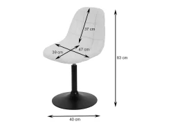 Silla de comedor MCW-A60, crema