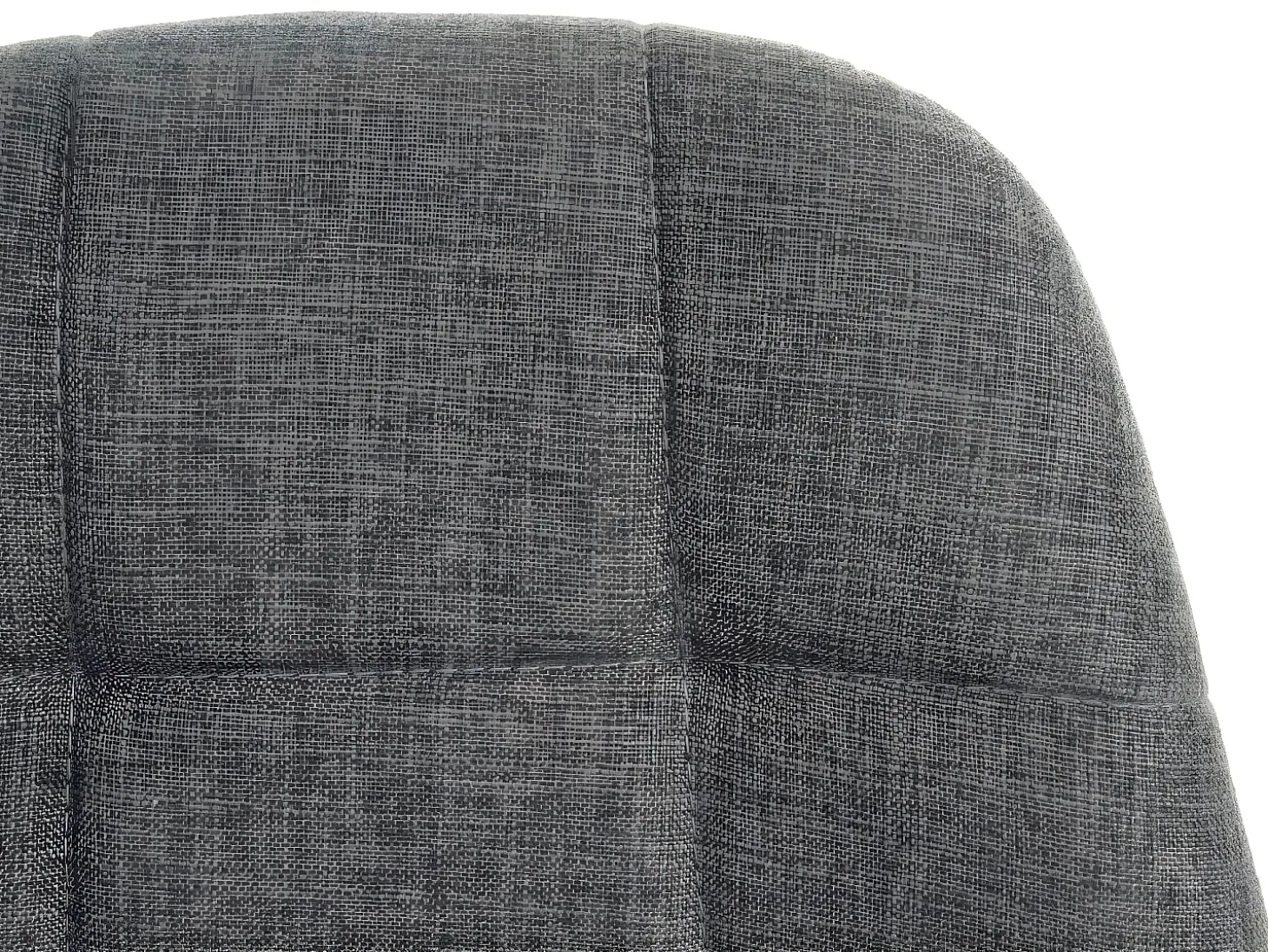 Silla de comedor MCW-A60, tela/textil gris claro, base cromada