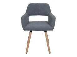 Silla de comedor MCW-A50 II, gris oscuro