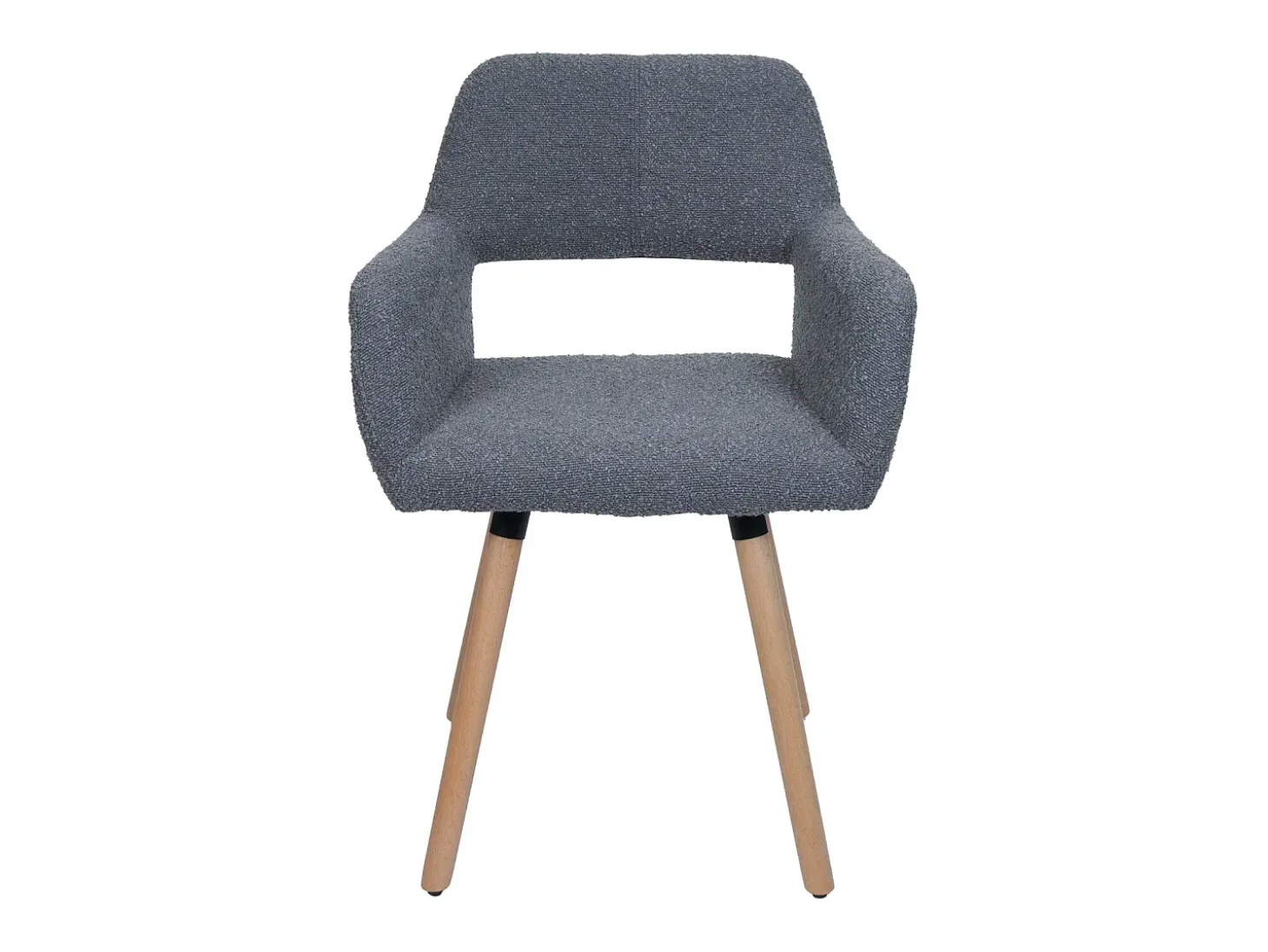 Silla de comedor MCW-A50 II, gris oscuro