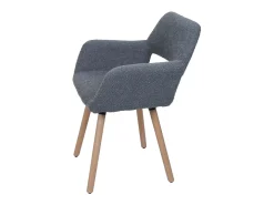 Silla de comedor MCW-A50 II, gris oscuro