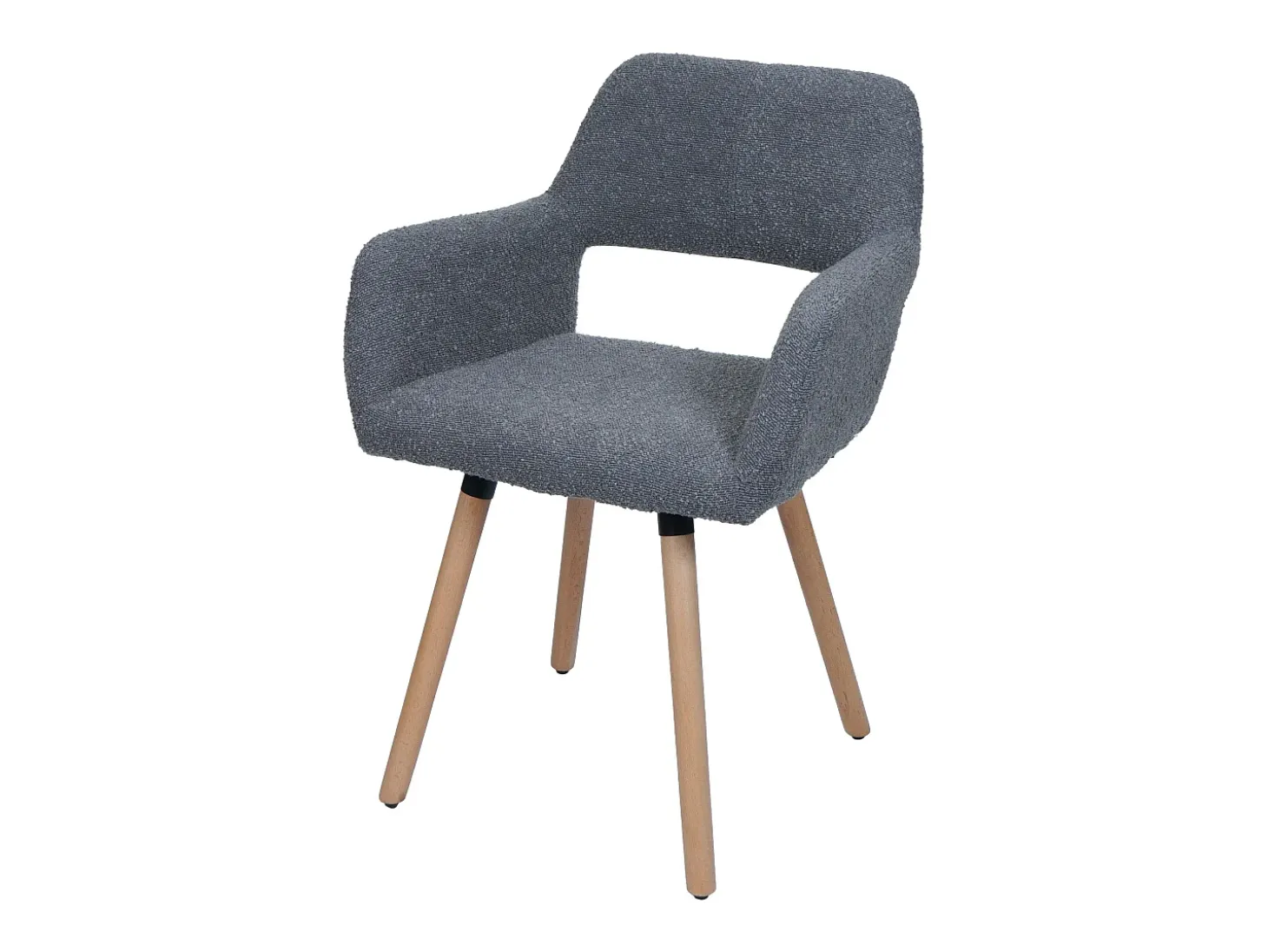 Silla de comedor MCW-A50 II, gris oscuro