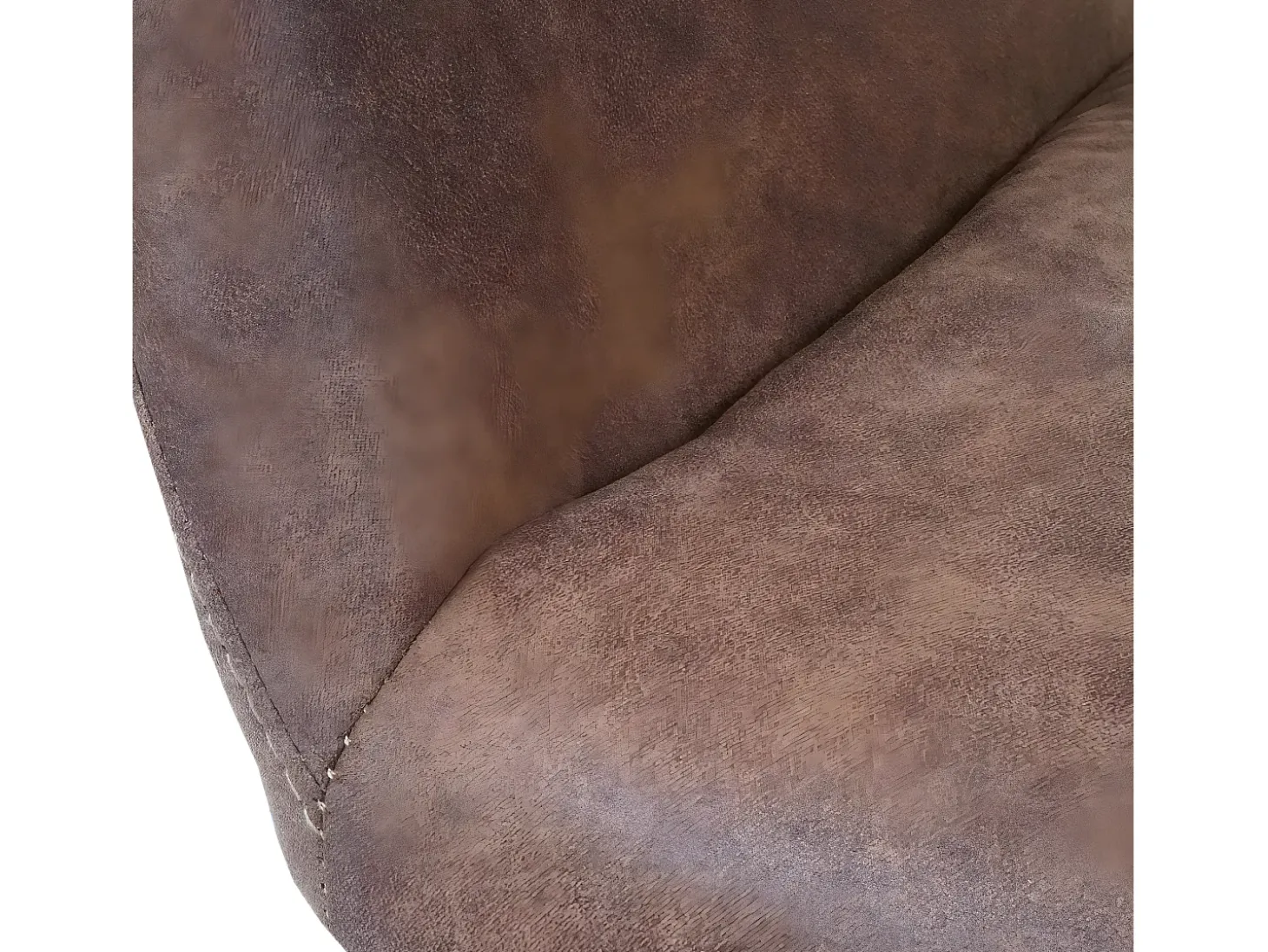Silla de comedor MCW-A50 II, textil, vintage marrón, patas claras