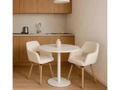 Silla de comedor MCW-A50 II, crema