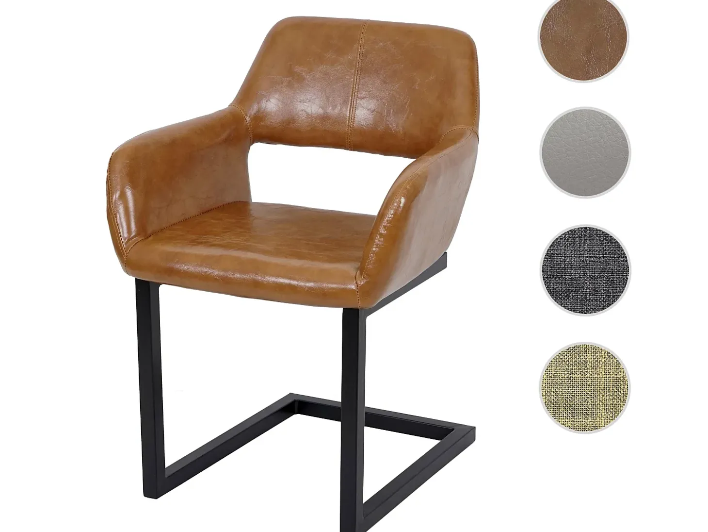 Silla de comedor MCW-A50 II, imitación cuero, imitación ante