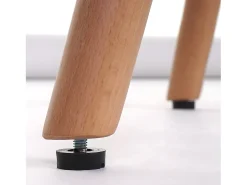 Silla de comedor MCW-A50 II (juego de 6), textil, vintage marrón, patas claras