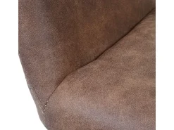 Silla de comedor MCW-A50 II (juego de 6), textil, vintage marrón, patas claras