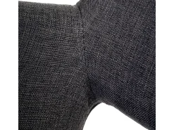 Silla de comedor MCW-A50 II (juego de 6), textil, gris oscuro, patas claras