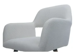 Silla de comedor MCW-A50 II (juego de 6), blanco crema