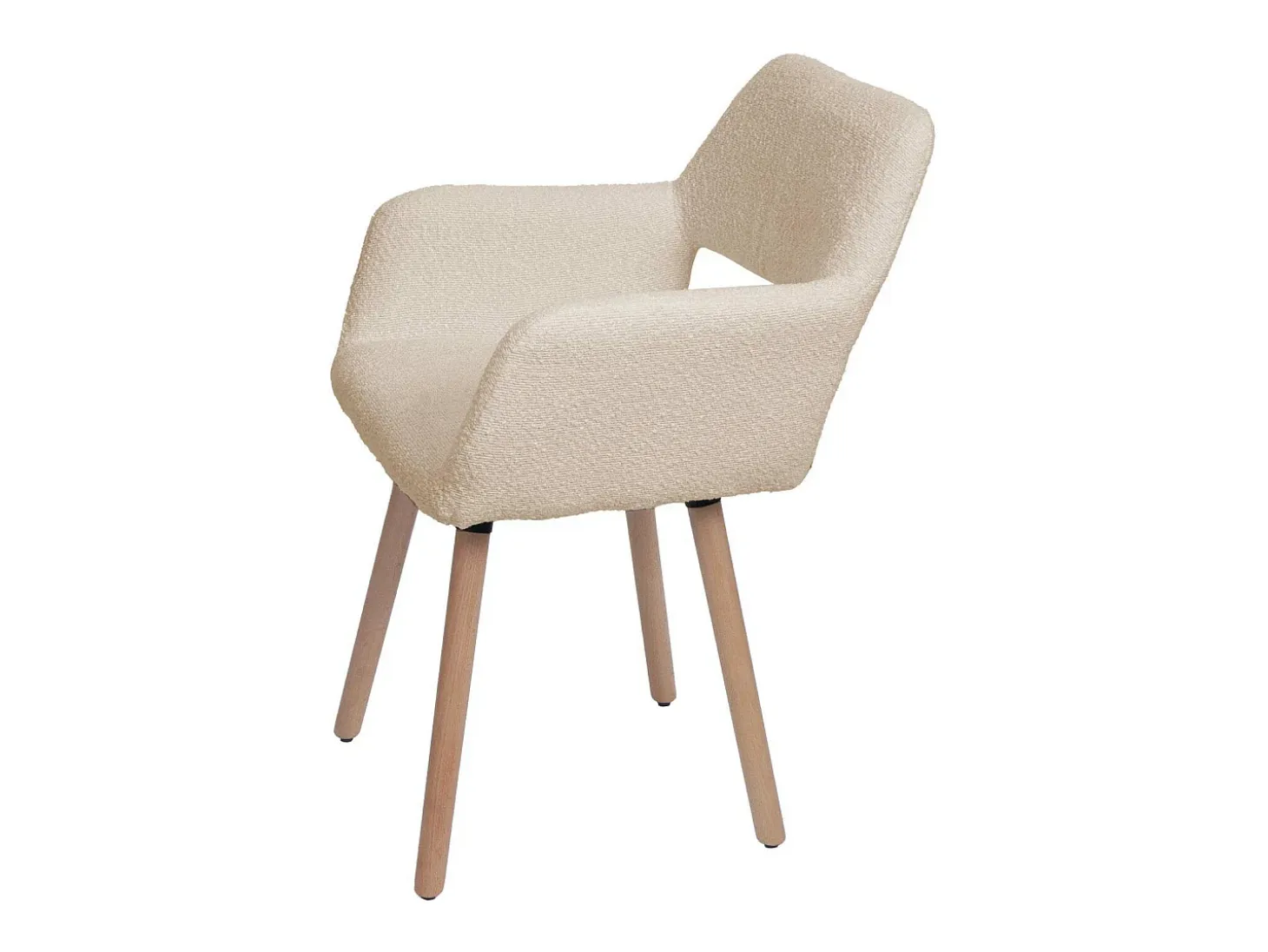 Silla de comedor MCW-A50 II (juego de 6), beige