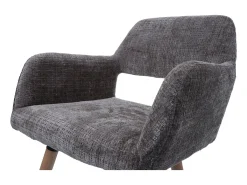 Silla de comedor MCW-A50 II (juego de 6), marrón