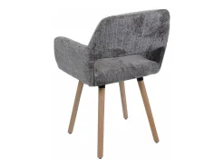 Silla de comedor MCW-A50 II (juego de 6), marrón