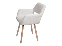 Silla de comedor MCW-A50 II (juego de 6), crema