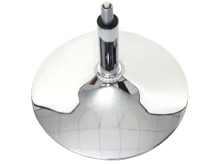Silla de comedor MCW-A50 III, blanco, base cromada