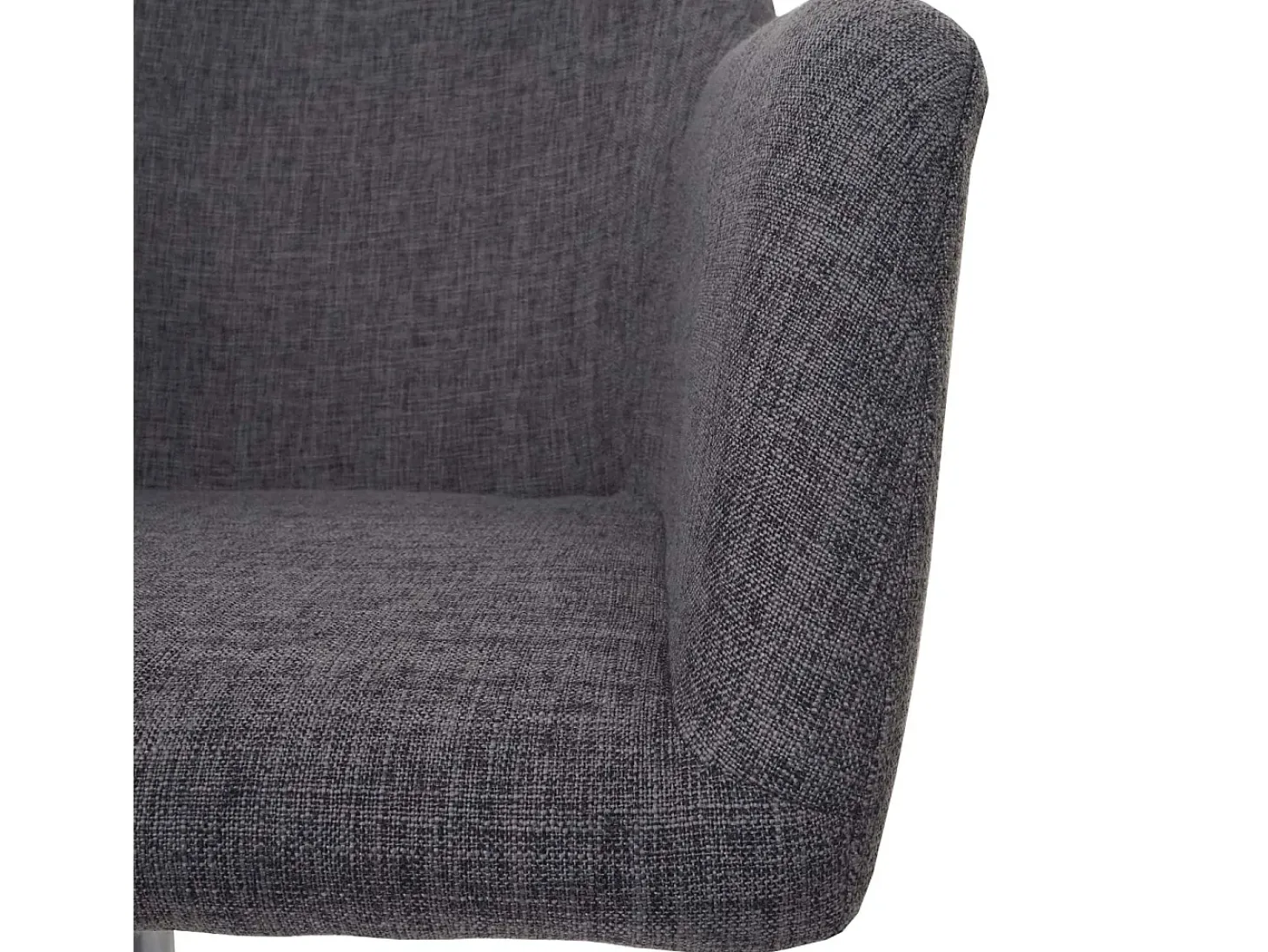 Silla de comedor MCW-A74 (juego de 6), textil, gris
