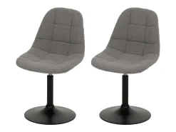 Silla de comedor MCW-A60 (set de 2), gris