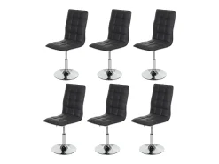 Silla de comedor MCW-C41 (juego de 6), gris