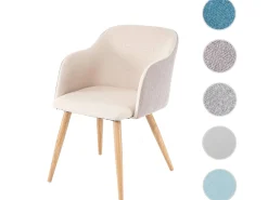 Silla de comedor MCW-D71, crema-beige