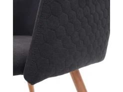 Silla de comedor MCW-D71, gris antracita