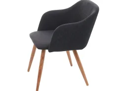 Silla de comedor MCW-D71, gris antracita