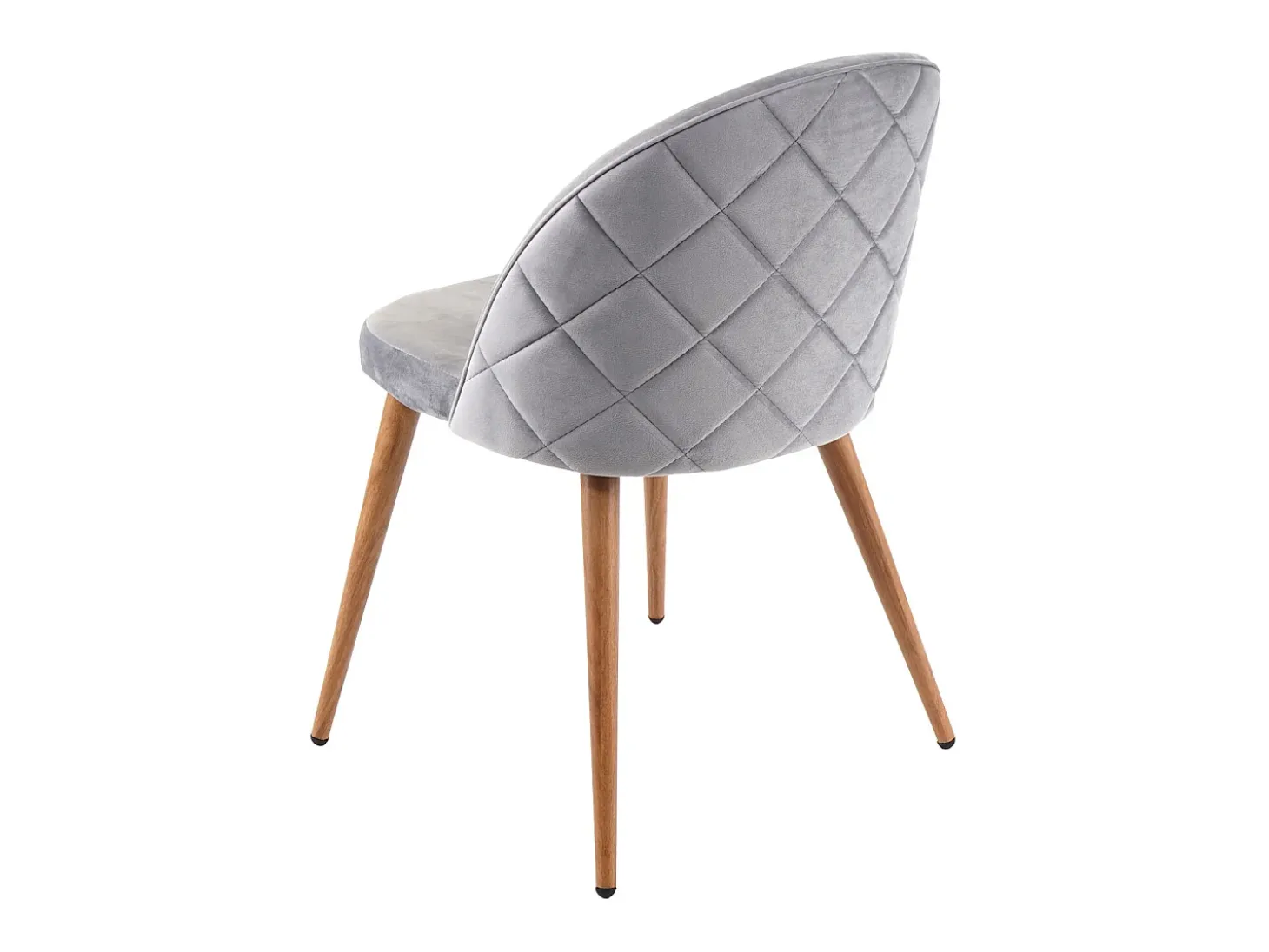Silla de comedor MCW-D53 (juego de 6), gris claro