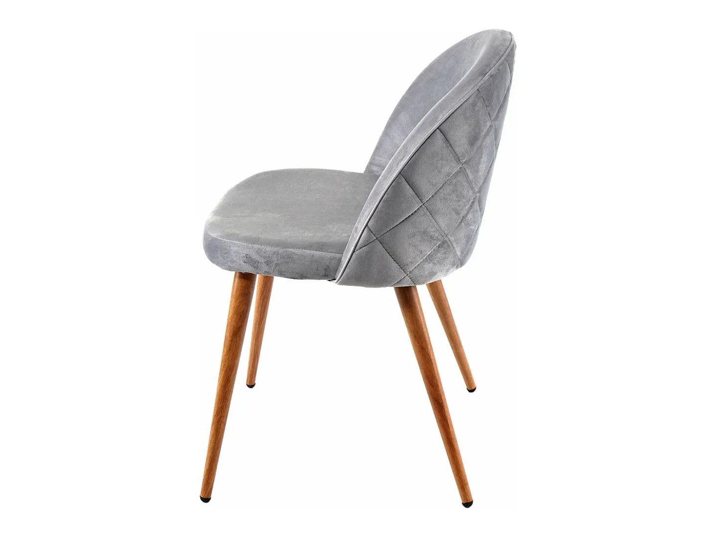 Silla de comedor MCW-D53 (juego de 6), gris claro