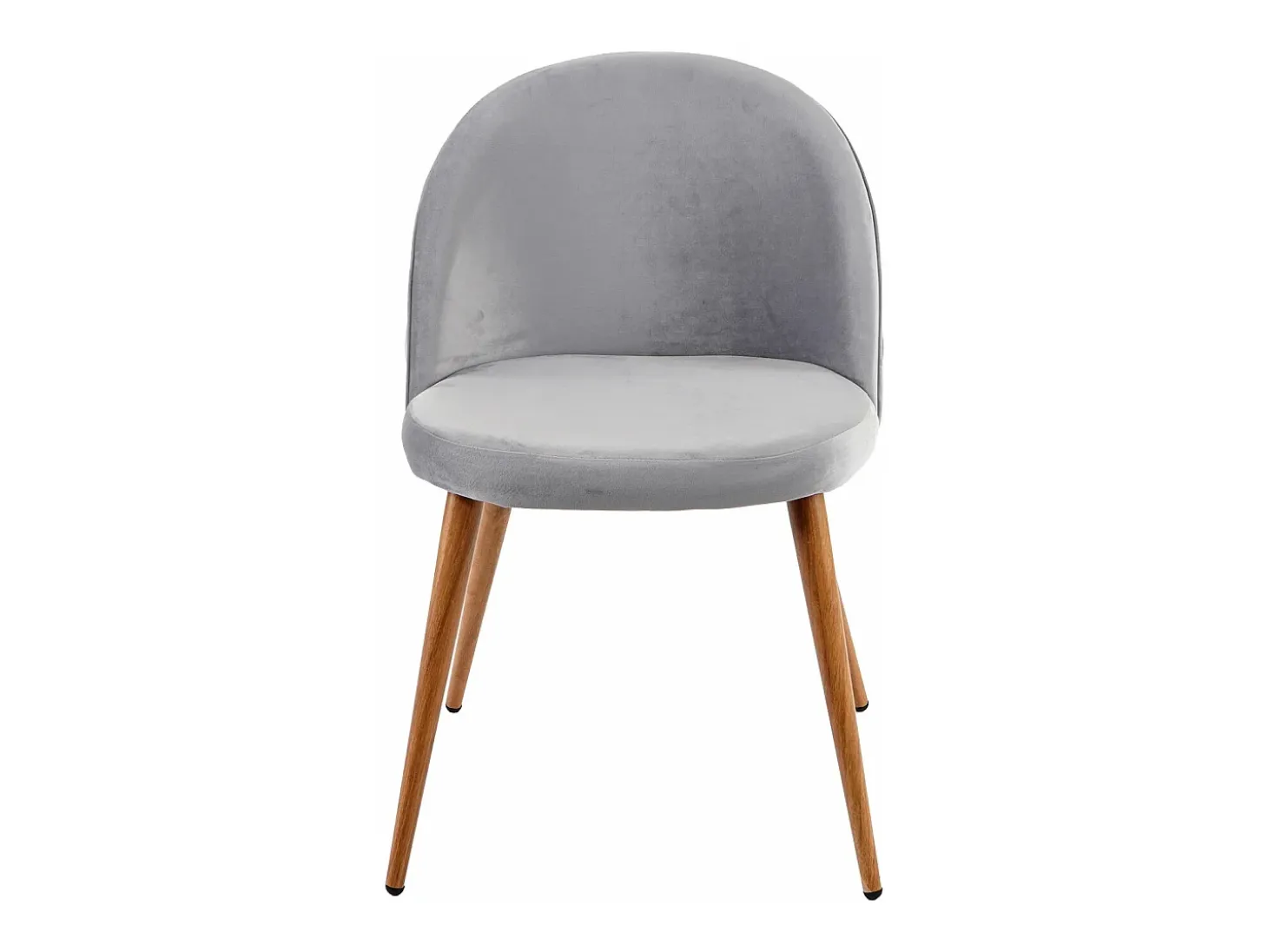 Silla de comedor MCW-D53 (juego de 6), gris claro