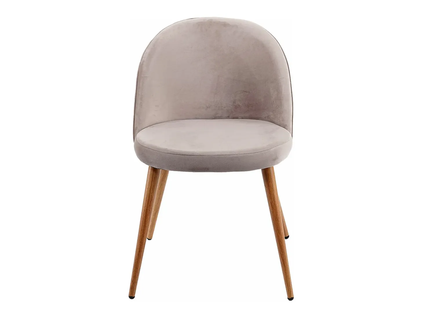 Silla de comedor MCW-D53 (juego de 4), gris-marrón