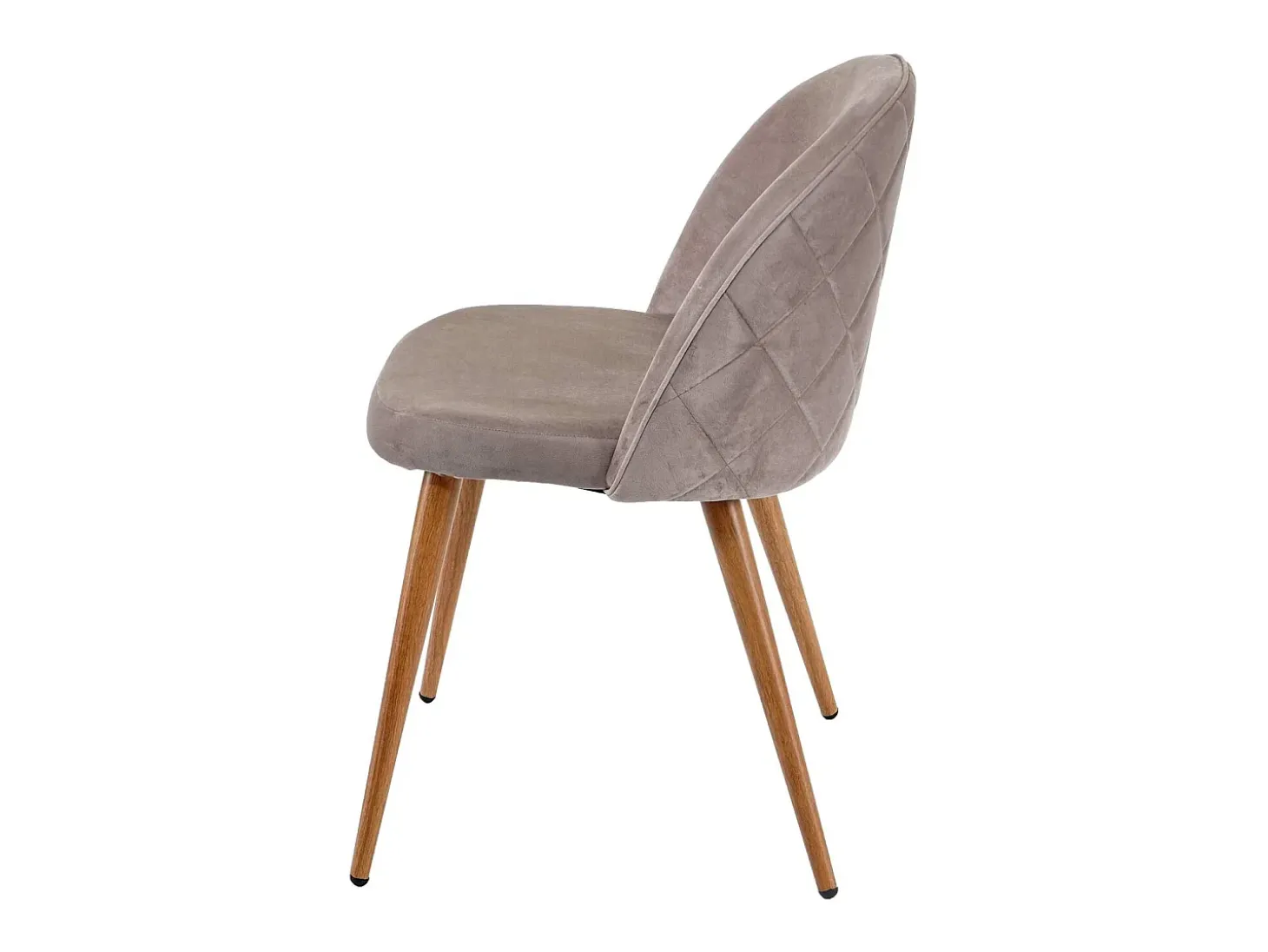 Silla de comedor MCW-D53 (juego de 4), gris-marrón