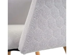 Silla de comedor MCW-D71 (juego de 6), gris claro