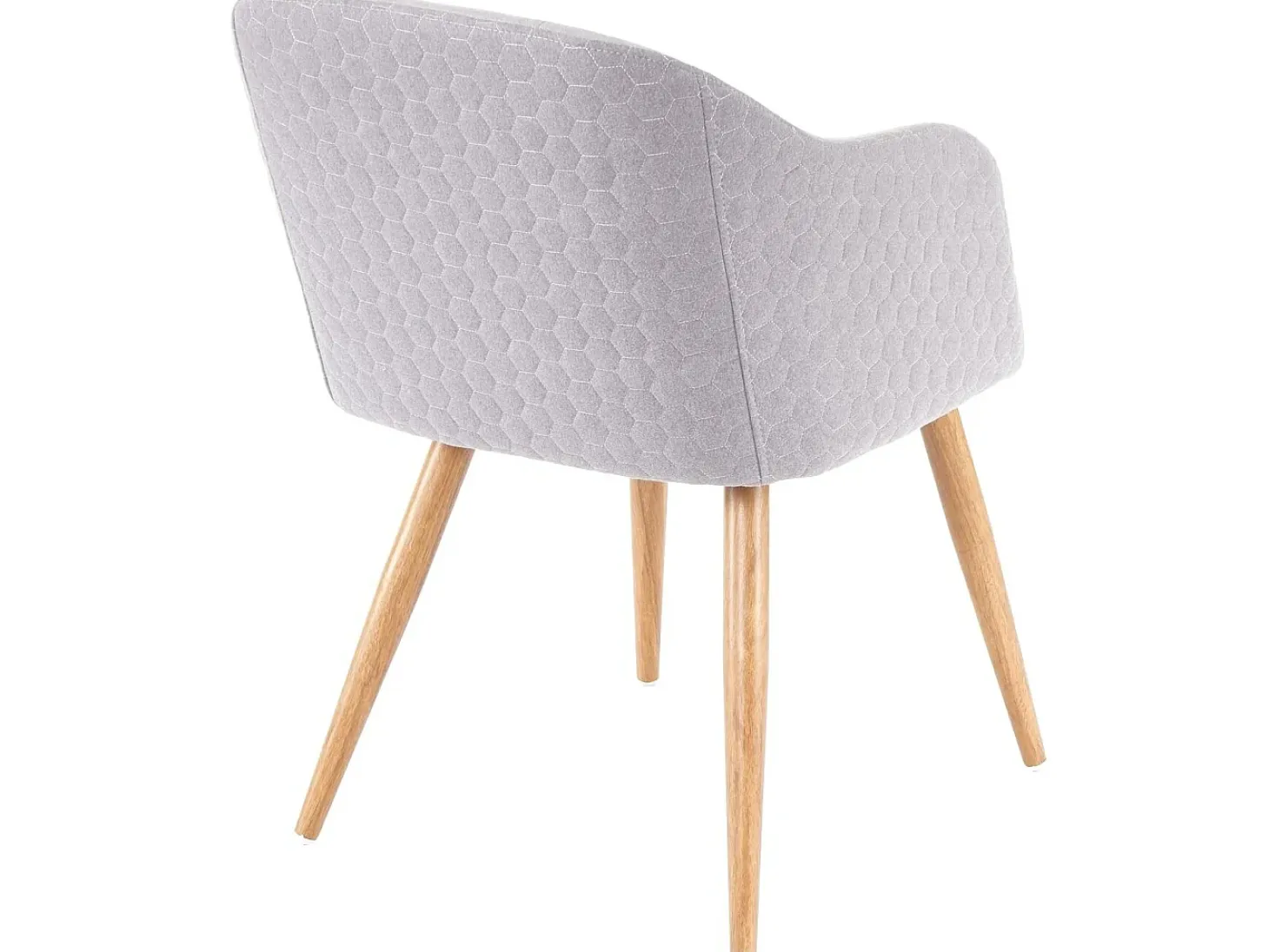 Silla de comedor MCW-D71 (set de 2), gris claro